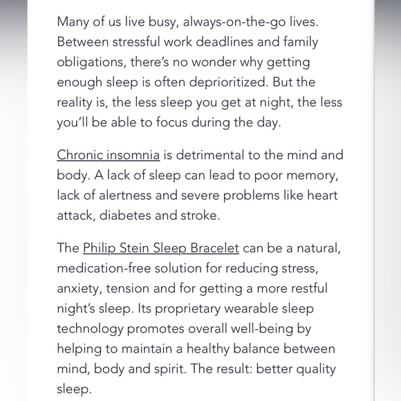 🖤PHILIP STEIN SLEEP BRACELET - Picture 11 of 16